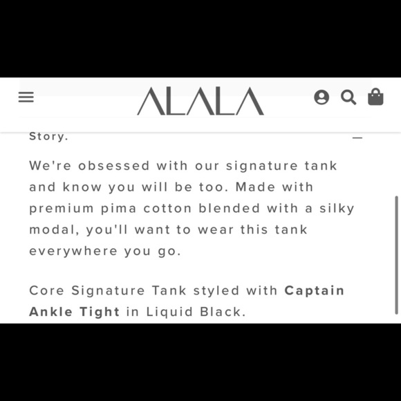 NWT $55 Alala Core Signature Tank in White - Luxury Athleisure Top Size Small - Picture 13 of 14